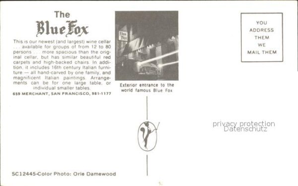 San Francisco California Merchant The Blue Fox – Bild 2