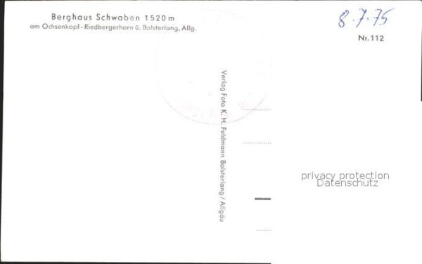 Ochsenkopf Berghaus Schwaben Riedbergerhorn Bolste – Bild 2