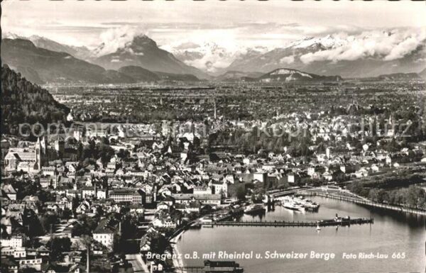Bregenz Vorarlberg Rheintal Schweizer Berge