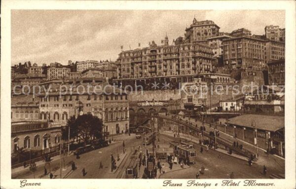 Genova Genua Liguria Piazza Principe Hotel Miramare