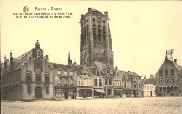 Furnes Veurne West-Vlaanderen Belgie Furnes Tour Eglise Saint Nicolas Grand