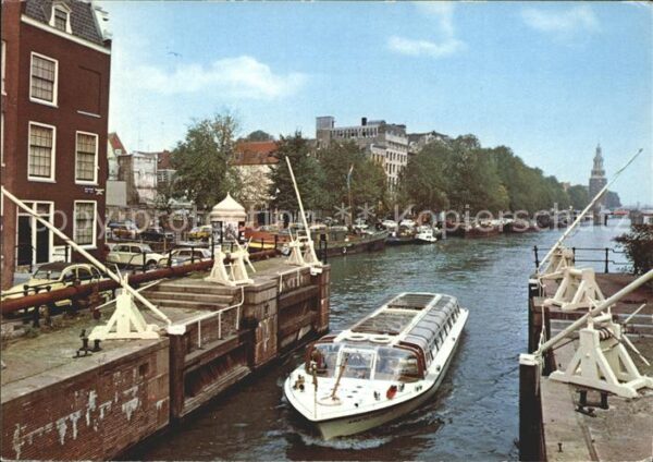 Amsterdam Niederlande St Anthonie Schleusen Montelbaanturm