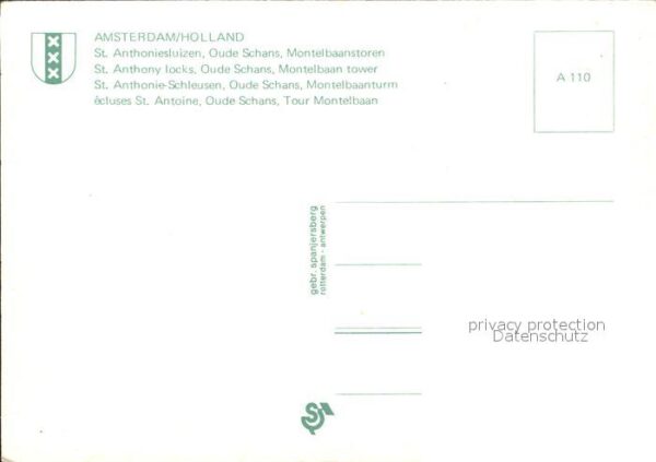 Amsterdam Niederlande St Anthonie Schleusen Montelbaanturm – Bild 2