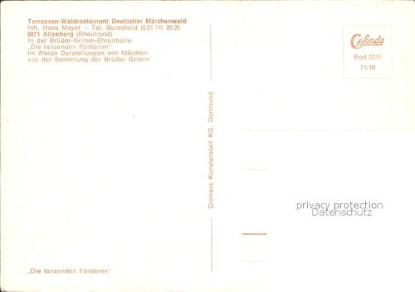 Altenberg Rheinland Terrassen Waldrestaurant Deutscher Märc – Bild 2