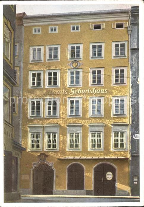 Salzburg Oesterreich Mozarts Geburtshaus