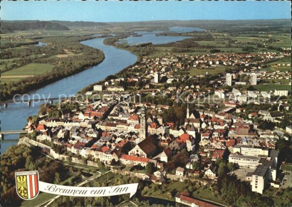 Braunau Inn Oberoesterreich Encknachmündung Innstausee
