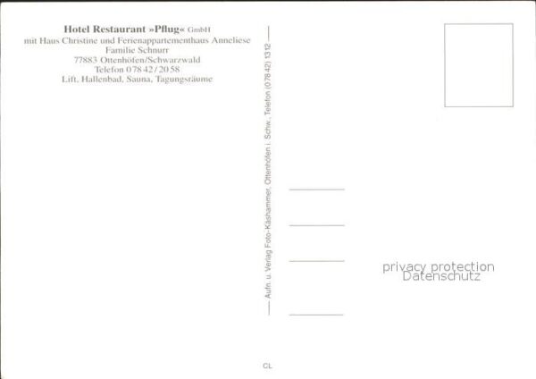 Ottenhoefen Schwarzwald Hotel Restaurant Pflug Haus Christine F – Bild 2