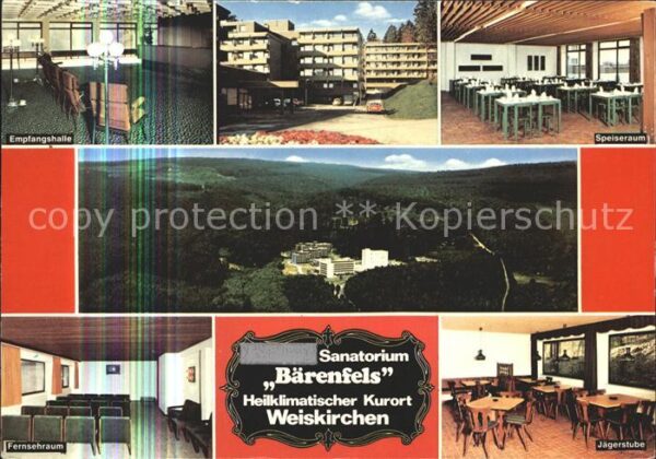 Weiskirchen Saar Sanatorium Bärenfels Jägerstube Speiser
