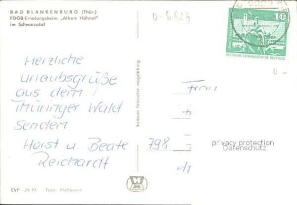 Bad Blankenburg Erholungsheim Albert Hähnel – Bild 2