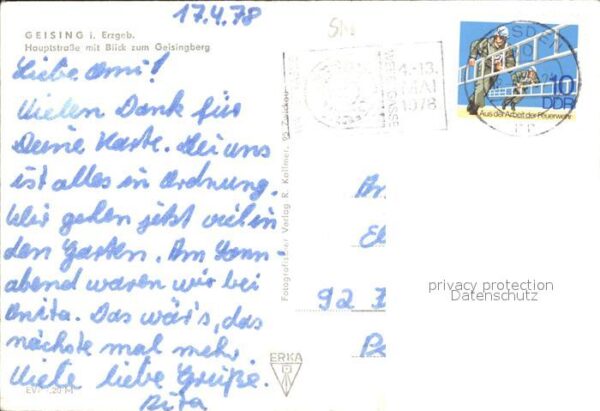 Geising Erzgebirge Hauptstrasse Geisingberg – Bild 2