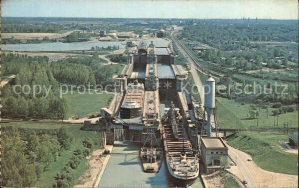 Thorold Locks of Welland Canal System St Lawren