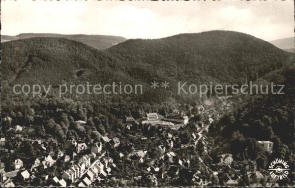 Bad Harzburg Blick ins Krodatal Fliegeraufnahme