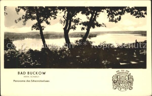 Bad Buckow Maerkische Schweiz Panorama Schermützelsee Wappen