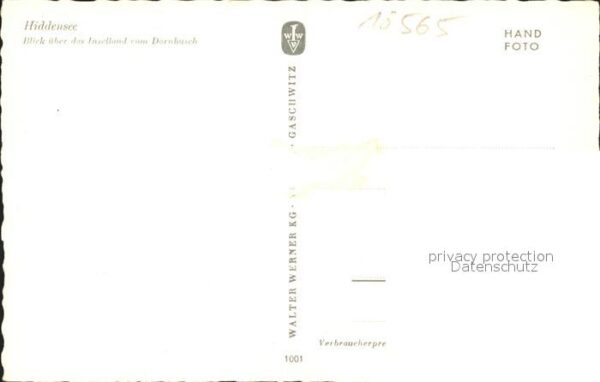 Insel Hiddensee Blick über das Inselland vom Dornbusch – Bild 2