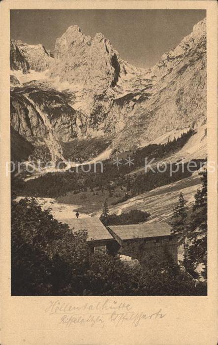 Garmisch-Partenkirchen Höllentalangerhütte Zugspitze Riffelspi