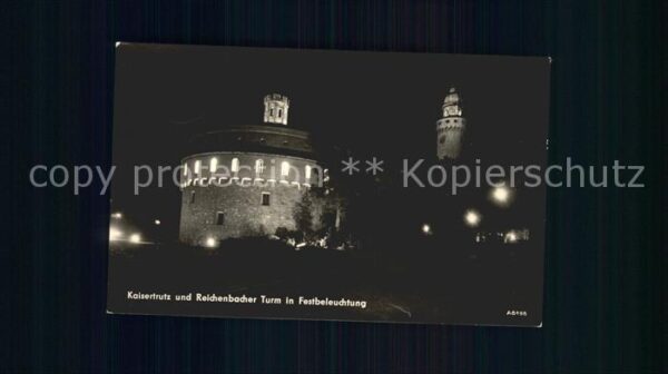 Goerlitz Sachsen Kaisertrutz Reichenbacher Turm in Festb