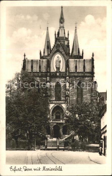 Erfurt Dom mit Marienbild