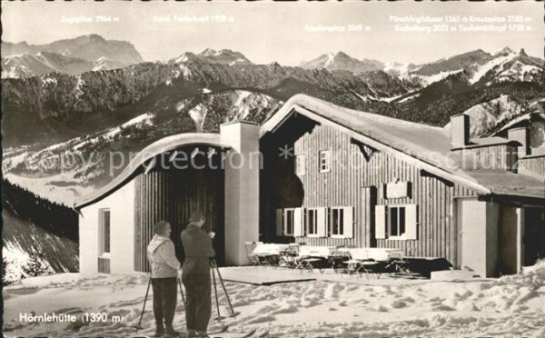Bad Kohlgrub Hörnlehütte Berghaus gegen Zugspitze un