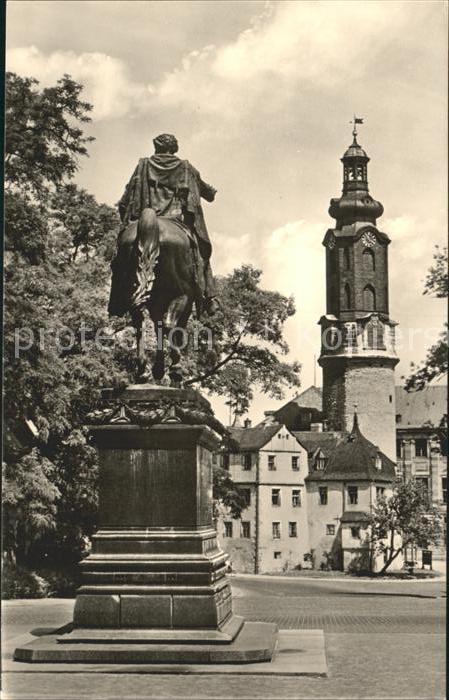 Weimar Thueringen Carl August Denkmal Reiterstandbild Sch