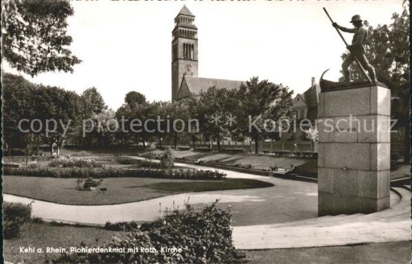 Kehl Rhein Pionierdenkmal Katholische Kirche