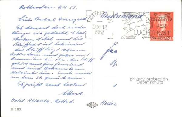 Rotterdam Westzeedijk met RK Kerk – Bild 2
