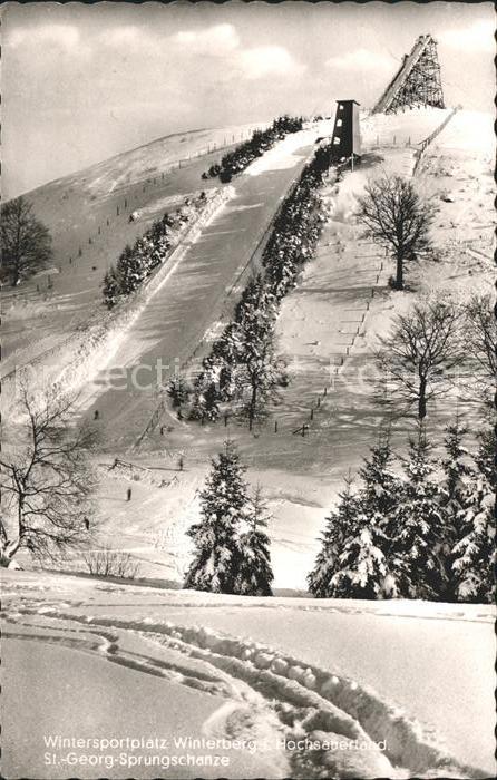 Winterberg Hochsauerland St Georg Sprungsschanze Skispringen Win