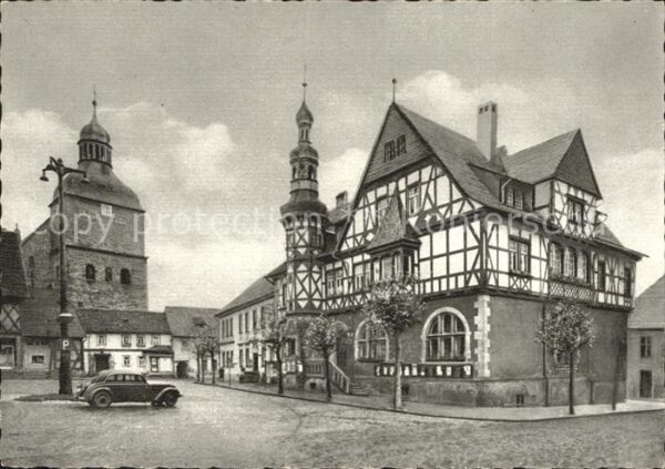 Harzgerode Marktplatz Rathaus Fachwerkhaus