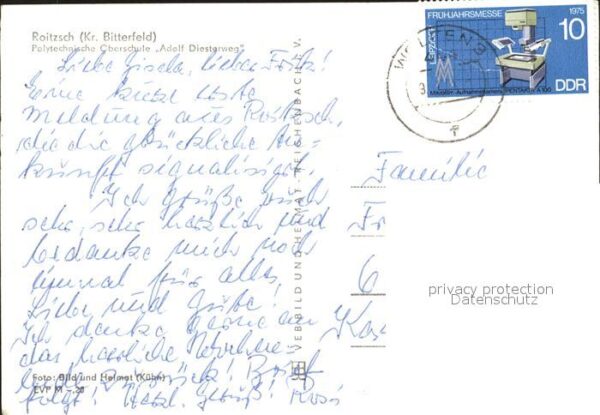 Roitzsch Bitterfeld Polytechnische Oberschule Adolf Diester – Bild 2