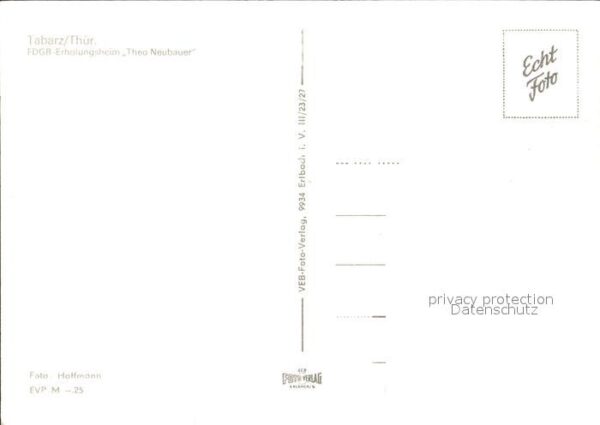 Tabarz FDGB Erholungsheim Theo Neubauer – Bild 2