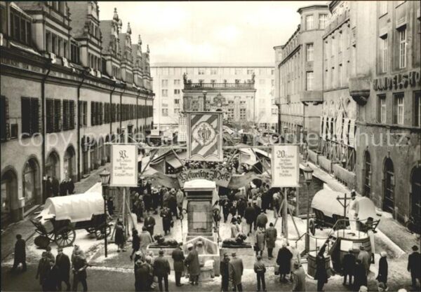 Leipzig Historische Messe um 1820 auf dem Nasch