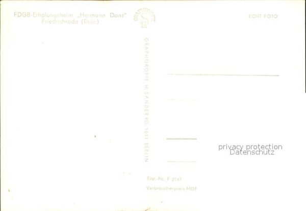 Friedrichroda FDGB Erholungsheim Hermann Danz – Bild 2
