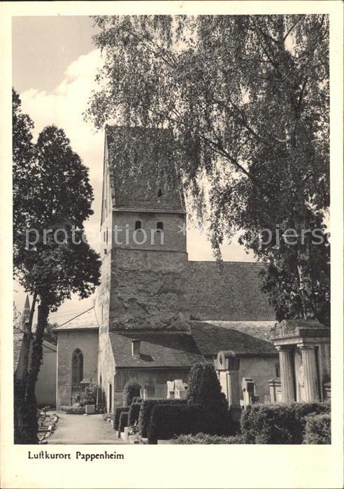 Pappenheim Mittelfranken Kirche Friedhof Luftkurort