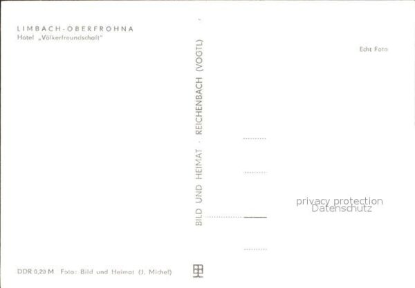 Oberfrohna Hotel Völkerfreundschaft Gartenrestaura – Bild 2