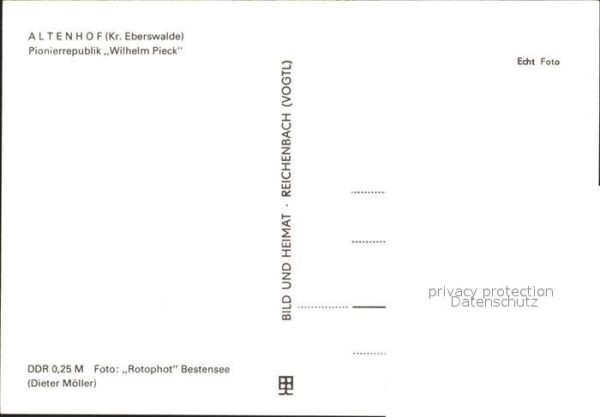 Altenhof Eberswalde Pionierrepublik Wilhelm Pieck – Bild 2