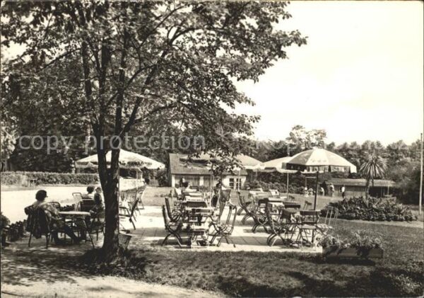Neuglobsow Terrasse FDGB Ferienobjekt Haus Hirschb