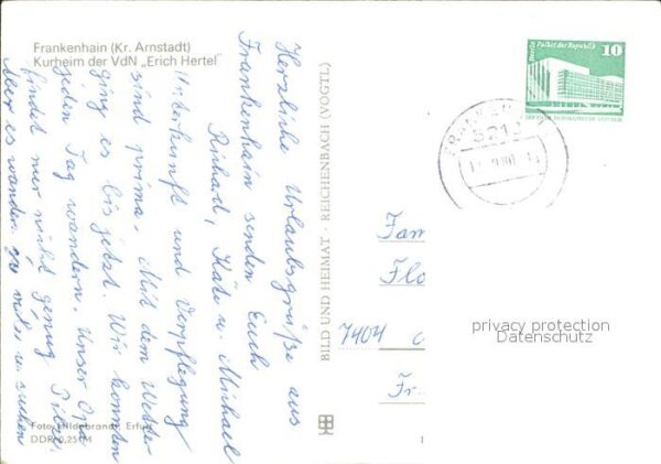 Frankenhain Thueringen Kurheim der VdN Erich Hertel – Bild 2