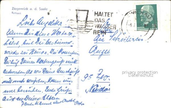 Ziegenrueck Saale Rathaus Fassadenmalerei – Bild 2