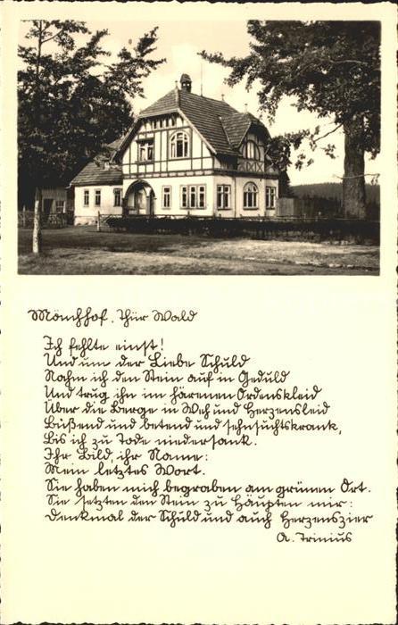 Moenchhof Manebach Waldgasthof Thüringer Wald
