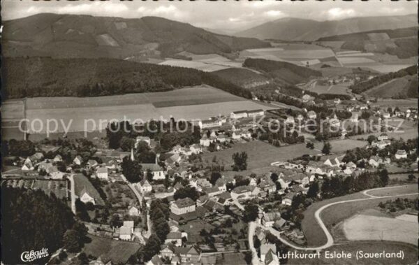 Eslohe Sauerland Luftkurort Fliegeraufnahme
