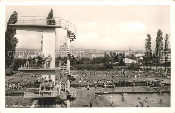 Wiesbaden Schwimmbad Kleinfeldchen Sprungturm