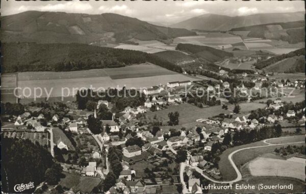 Eslohe Sauerland Luftkurort Fliegeraufnahme