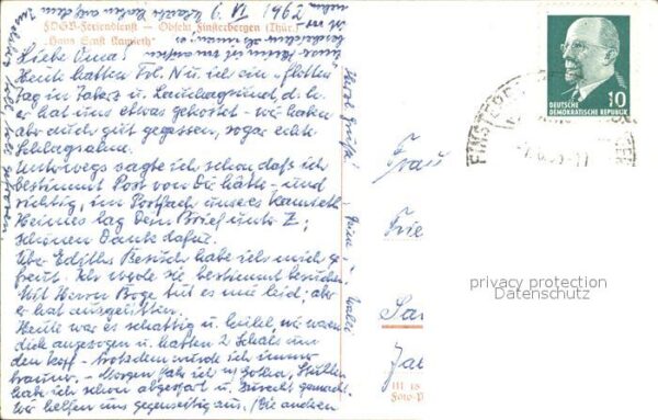 Finsterbergen Haus Ernst Kamieth FDGB Feriendienst – Bild 2