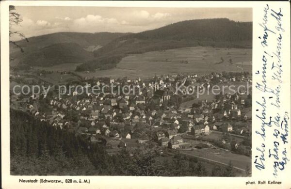 Neustadt Titisee Panorama Schwarzwald