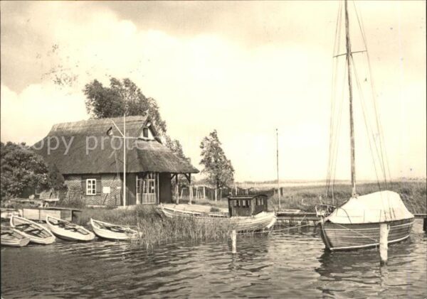 Zinnowitz Ostseebad Usedom Am Achterwasser Segelboot