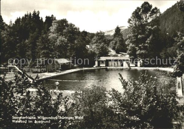 Wittgendorf Saalfeld Waldbad im Auegrund Thüringer Wald Somm