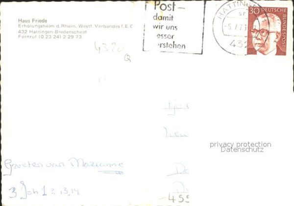 Bredenscheid Hattingen Erholungsheim Haus Friede – Bild 2