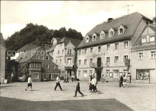 Wehlen Sachsen Marktplatz Rathaus