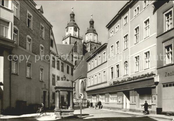 Wittenberg Lutherstadt Am Holzmarkt Kirchtürme
