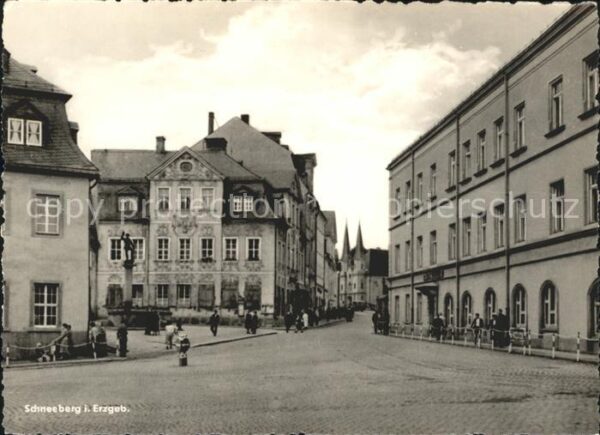 Schneeberg Erzgebirge Hauptstrasse