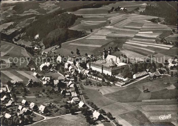 St Peter Schwarzwald Kloster Luftkurort Fliegeraufnahme